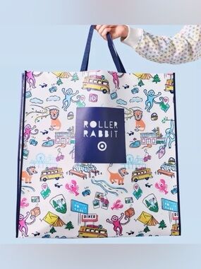 Roller Rabbit x Target Extra Large, Limited Edition Illustrated Tote. 24” x 24”